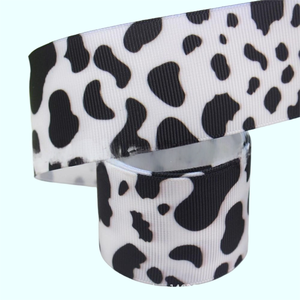 Set de Cintas de Grosgrain con Estampado de Vaca Boca Selling, <span class=keywords><strong>Tela</strong></span> con Patrón de Animal con Puntos para Decoración de Fiestas Western, Lazos para el Cabello y Manualidades DIY - Product Image 5