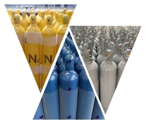 Toptan standart ISO9809/GB5099/DOT-3AA/EN1964-1 gaz silindiri 50L oksijen silindiri tıbbi gaz silindiri kaynağı - Product Image 1