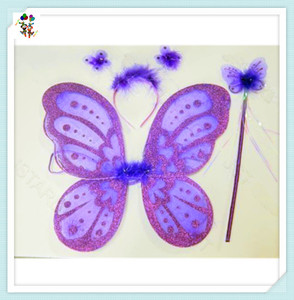 Costume da festa di Halloween per adulti in maschera di colore viola personalizzato HPC-2390 di ali - Product Image 4