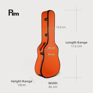 WC71-W2 आरएम संगीत वाद्ययंत्र निर्मित उत्पादन लोक इस्पात स्ट्रिंग गिटार केस उपकरण बैग और मामले कारखाने