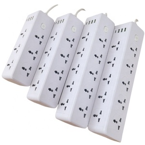 가정용 산업 병원용 양면 플러그 맞춤형 멀티 포트 서지 프로텍터 6 8 10 소켓 콘센트 연장 코드 전원 스트립 - Product Image 1