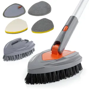 W Home Floor Cleaning Brush, Soft & Stiff Brush, Perfect for