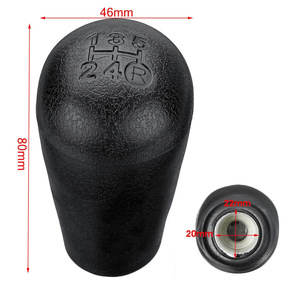 Toyota Car Gear <b>Knob</b> 80mm Black Leather Manual <b>Shift</b> <b>Knob</b> For Tacoma Fortuner - Product Image 1