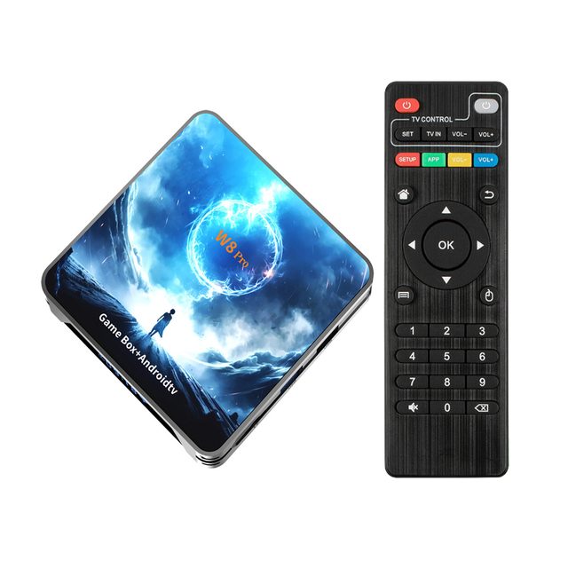 W8  ATV GAME 64GB  Game TV BOX 4K Free Shipping 30000+games with Voice Control
