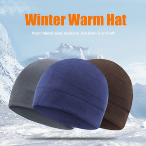 Femmes Hommes Hiver Fleece <span class=keywords><strong>Skull</strong></span> Cap Warm Thermal Outdoor Activities <span class=keywords><strong>Helmet</strong></span> Liner Bicycle Skiing Beanie Running Hiking Skullcaps - Product Image 2