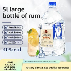 FASTKING <span class=keywords><strong>Rhum</strong></span> Blanc en Gros 5L 40% ABV Certifié ISO pour Bars et Restaurants Bouteille de Qualité Commerciale Boisson à Boire sur Place - Product Image 3
