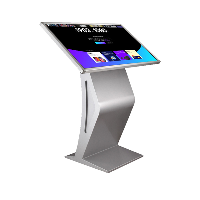 Horizontal Interactive Touch Screen Monitor Kiosk Floor Stand LCD Digital Touch Screen Kiosk