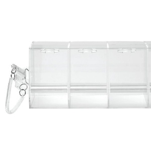 4 Section Bulk Food Bins Commercial Kitchen Acrylic Cereal Storage Containers for Self-serve <strong>Breakfast</strong> <strong>bar</strong> - Product Image 5