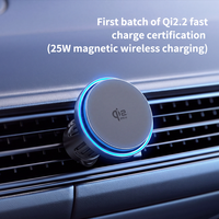 Support de chargeur sans fil pour voiture de luxe, cadeau d'entreprise, gadget, support magnétique pour téléphone Qi2 25W à charge rapide, boîte promotionnelle pour les fêtes