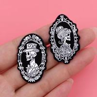 Halloween Gothic Skelett Hochwertige Benutzerdefinierte Logo Metall-Emaille-Pins mit Gussverfahren für Chinesisches Neujahr Werbeaktionen und Geschenke