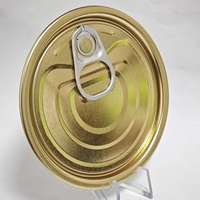 300 #   Capuchons de boîtes métalliques en aluminium étamé de 72,9 mm à ouverture facile pour l'emballage du thon