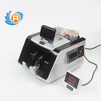 Machine à compter l'argent OURONG de qualité professionnelle, écran LCD, reconnaissance automatique des devises, capacité du bac de 200 à 900 pièces/minute, 1-9999