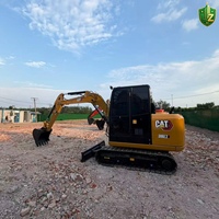 Offre Spéciale – Prix le Plus Bas – Mini-Excavatrice Compacte d'Occasion Cat 306E2 de 7 Tonnes sur Chenilles pour Chantier Urbain – Excellent État