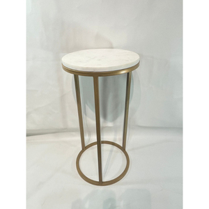 Table d'appoint moderne en marbre avec cadre en fer thermolaqué – Collection prix de gros - Product Image 5
