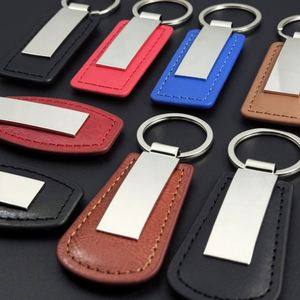 Porte-clés en métal personnalisé en gros, porte-clés de voiture en cuir avec logo sur mesure, accessoire de mode pour homme, cadeau promotionnel pour les marques automobiles - Product Image 2