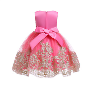 3833 bambini Vestiti di Estate Dei Capretti Abito Da Sera Della Principessa di Disegno Del Fiore di Fantasia Delle Ragazze Vestiti Da Partito Del Merletto - Product Image 2