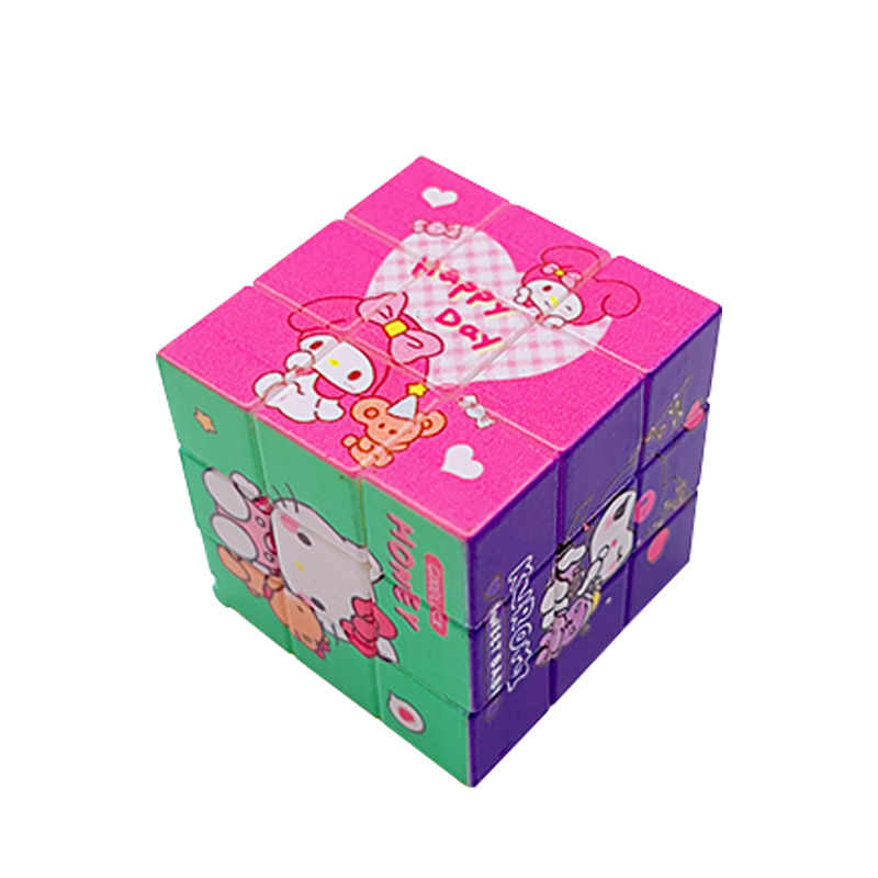 Love Three Li Gull Rubk's Cube (simple) - Trou pour accessoires