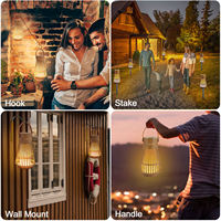 Enceinte Bluetooth à Effet Flamme LED avec Son Stéréo TWS et Ambiance Feu Scintillante 2-en-1 pour la Maison, l'Extérieur et le Camping