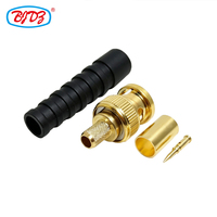 SDI BNC Male Plug Connector for RG59, Fully Gold-plated, with Boot RF Connectors in Stock