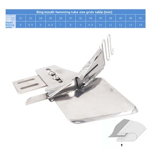 Máquina de coser doméstica DY123 con engranaje de acero, <span class=keywords><strong>remalladora</strong></span> de tubos, doble remallado, tubular de apertura de anillo de cuatro pliegues - Product Image 2