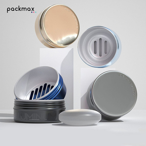 Round Aluminum Soap <b>Box</b> Premium Rust Proof - Without Drainage Layer Custom Available - <b>Small</b> Soap Dish Tin - Product Image 5
