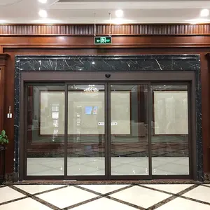 Commercial Door System Automatic Aluminium Sliding Doors Low Price With Glass Door