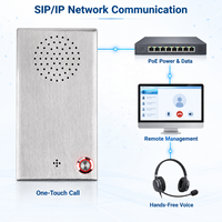 Interphone d'urgence à bouton unique avec caméra, interphone mains libres SOS, fournisseur d'interphones SIP pour parkings