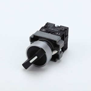 ABILKEEN XB2シリーズセカンド/サードギア22MMロータリースイッチ1NO1NC瞬間/セルフラッチ黒押しボタンロータリーノブスイッチ - Product Image 2