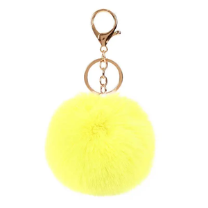 8/10cm <span class=keywords><strong>Pompon</strong></span> Porte-clés Femme Boule <span class=keywords><strong>de</strong></span> <span class=keywords><strong>Laine</strong></span> Colorée Autodéfense Porte-clés Accessoires - Product Image 1