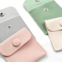 Pochette de luxe personnalisée en microfibre pour bijoux, style enveloppe, avec logo