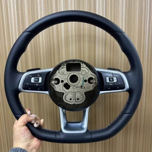 พวงมาลัยรถยนต์สำหรับ Volkswagen MK7 MK6 R Golf 7 Gti Golf 6 Jetta Tiguan Passat สำหรับ <span class=keywords><strong>VW</strong></span> CC พวงมาลัยหุ้มหนัง - Product Image 6