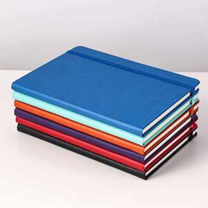 Low Price Standard Pu Leather Loose-Leaf Printed Pink A5 Kraft Paper Binder Notebook with Band Gift Custom - Product Image 2