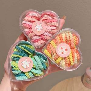 ربطات شعر ملونة للأطفال بدون تشابك في علبة أنيقة، مطاطية للغاية للفتيات والأطفال الصغار - Product Image 2