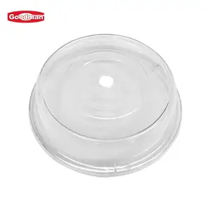 防尘聚碳酸酯丙烯酸矩形圆形圆顶蛋糕面包透明塑料盘子9英寸可堆叠电脑食品盖