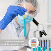 Papier de test de pH universel 0-14 avec boîte de rangement pour l'analyse de l'eau, des liquides, de la salive, de l'urine, du sol, des aliments pour animaux et la surveillance de la nutrition
