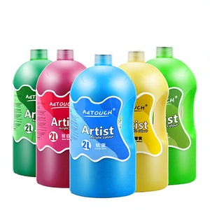 Pintura Acrílica Xinyi Art de Excelente Cobertura, Secado Rápido, Extra Grande, 2L, No Tóxica, Pigmentos Ricos en Color, con Bomba para Papel, para Adultos - Product Image 3