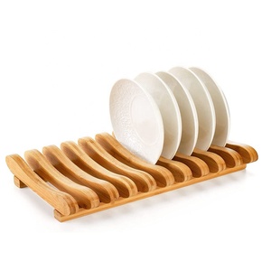 Piatto di bambù piatto coperchio pentola tagliere stendibiancheria supporto scolapiatti portaoggetti Organizer <span class=keywords><strong>cucina</strong></span> - Product Image 1