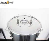 Fermenteur conique en acier inoxydable fait maison brasserie fermenteurs de bière cuve de fermentation 60l à vendre