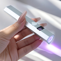 Nouveau Portable Mini Usb Uv Lampe En Alliage D'aluminium 3W Rechargeable Vernis À Ongles Sèche Uv Led Nail Lampe Diamant Forme Conception