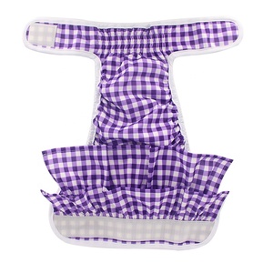 Ohbabyka-<span class=keywords><strong>pañal</strong></span> lavable de alta calidad para mujer, bonito patrón ajustable suave, reutilizable, cómodo para perro y <span class=keywords><strong>mascota</strong></span> - Product Image 3