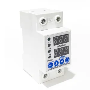 Adjust Voltage Relay Control adjustable circuit breaker protector over under voltage protector 240 vac 32a 63a