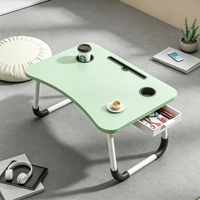 Table de chevet/bureau convertible en bois, hauteur réglable, avec tiroir, design pliable pour une portabilité facile, origine Shandong