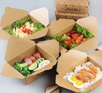 Envoltura de papel para hamburguesas, caja de aluminio para sushi, taco, para llevar, bandeja para servir para restaurante, cajas de papel para embalaje de comida rápida