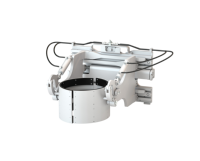 Pince à fût latérale LDSJ pour chariot élévateur, 2/4 pinces pour la manutention de seaux, pince à fût robuste, modèle basculant ISO 2A/3A, garantie 2 ans