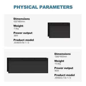 Tuile <span class=keywords><strong>solaire</strong></span> BIPV plate et légère, <span class=keywords><strong>panneau</strong></span> PV mono N type, adapté aux toits résidentiels et commerciaux à pente basse - Product Image 1