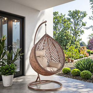 Modern Outdoor <strong>Garden</strong> Patio Furniture Hand Woven PE Rattan Foldable High Quality Hanging Swing <strong>Egg</strong> <strong>Chair</strong> for Courtyard Use - Product Image 1