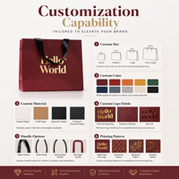 Emballage à provisions avec logo personnalisé sac en papier cadeau imprimé bijoux vêtements
