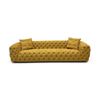 Canapé Chester Moon Timberight de luxe italien, capitonné avec des boutons en diamant, surdimensionné, pour salon, villa, hôtel
