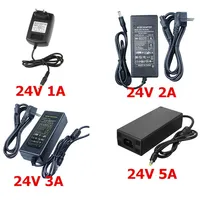 Adaptateur secteur AC/DC 12V/24V 1A 2A 3A, convertisseur transformateur, alimentation 24V, chargeur pour bande LED et volant de course Logitech
