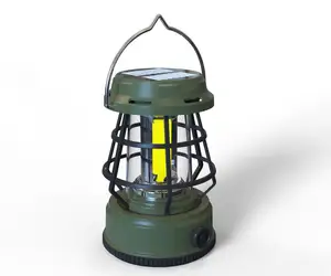 GOLDMORE1 Neue multifunktion ale Retro Camping Lampe Camping Lampe Solar Charging Abnehmbare Haken Typ Camping Lampe